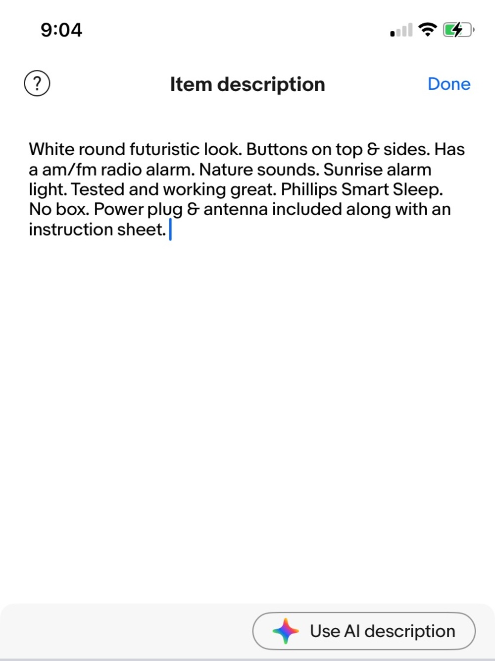 Phillips Smart Sleep Sunrise Wake Up AmFM Alarm Clock Light Nature Sounds - Picture 9 of 9